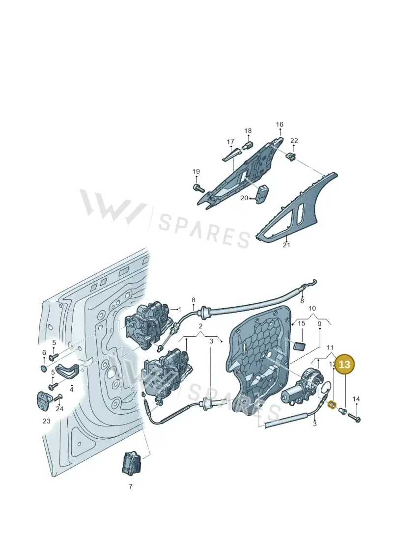 3D0837271 — Audi A6 qu. 3.0 tdi (2014-2018) diagram 758839300, position 13