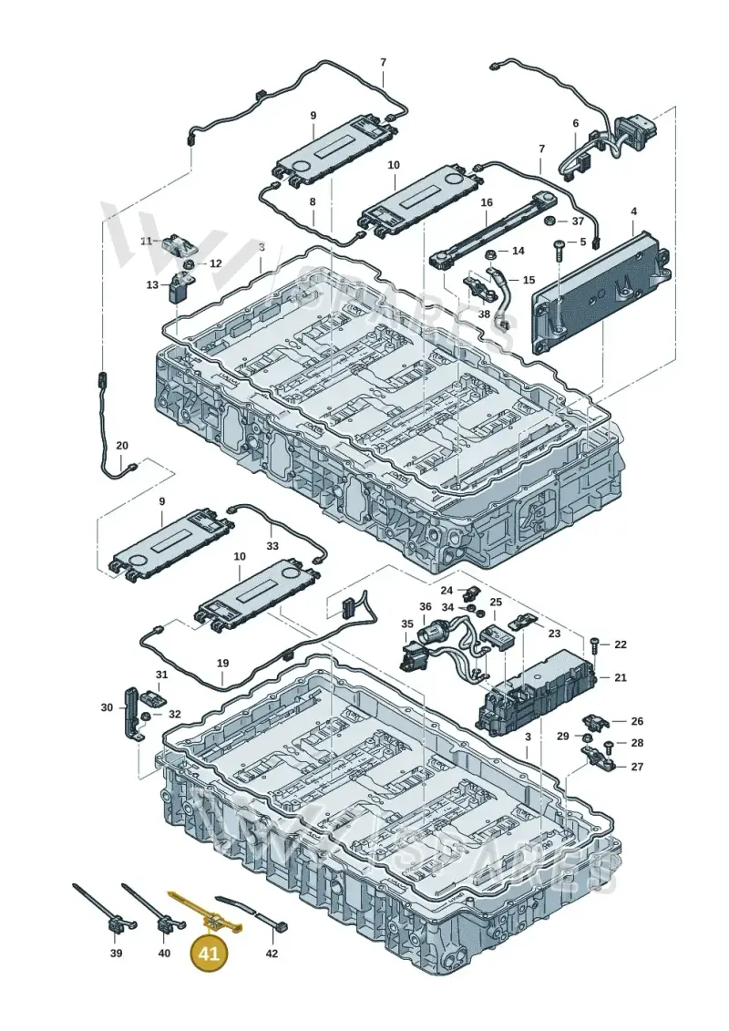 3D0971497D — Audi Q8 Quattro 3,0 (2018-) diagram 429915505, position 41