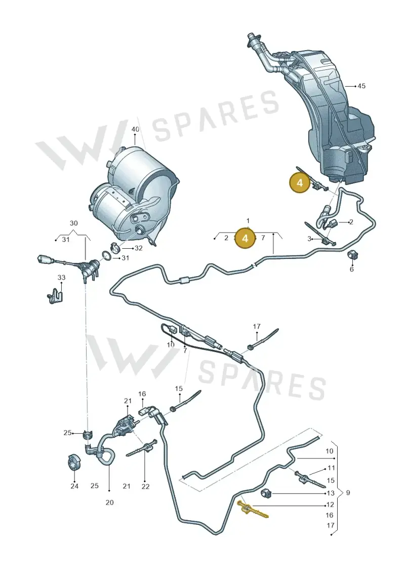 3D0971497D — Audi Q8 Quattro 3,0 (2018-) diagram 859201500, position 4