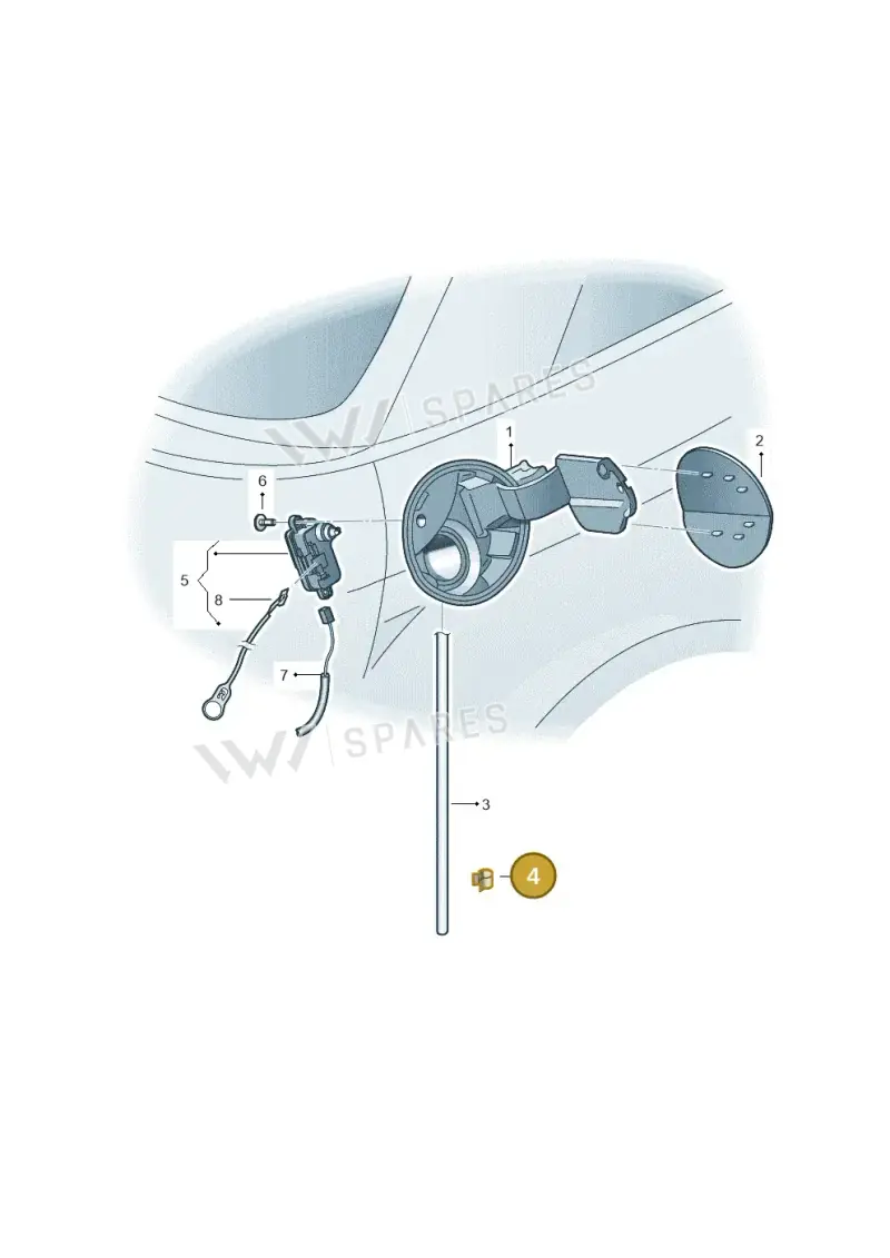 3D0971741 — Audi A1 Sportback (2014-2018) diagram 708809900, position 4