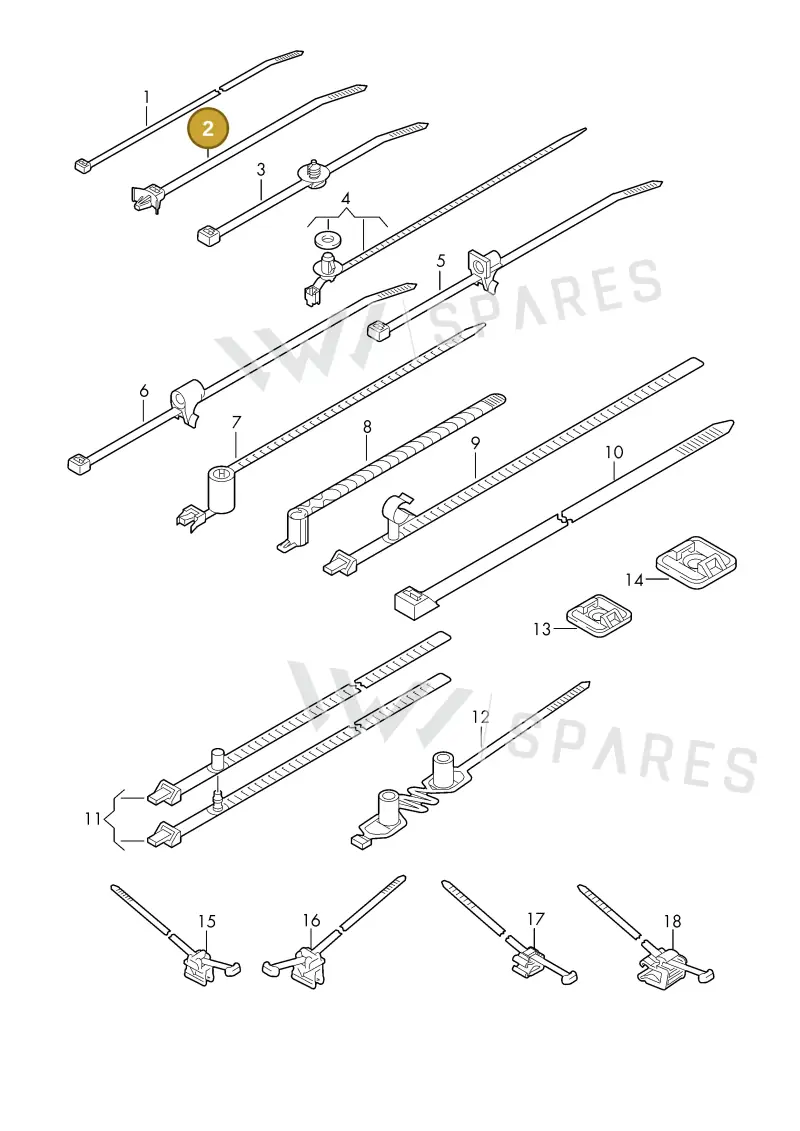 3D0971818B — Audi 1J0 platform diagram 198979100, position 2