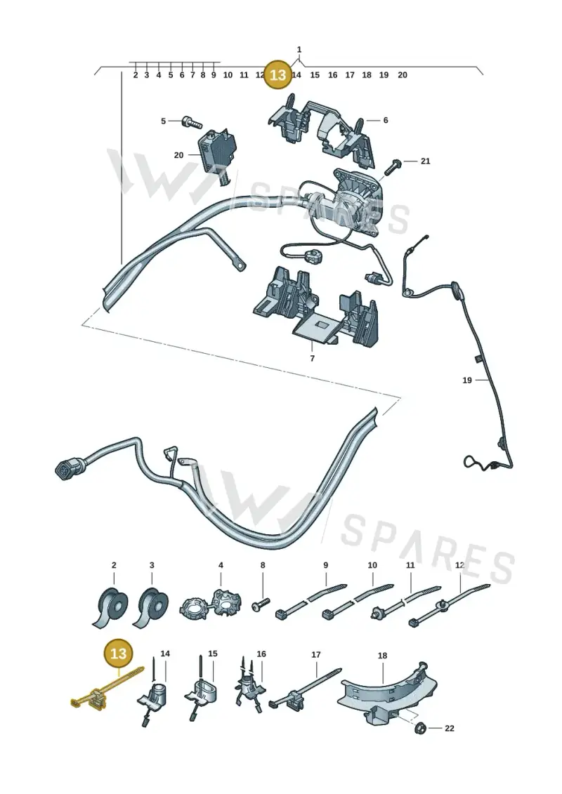 3D0971838E — Audi Q6 e-tron (2023-) diagram f5s970320, position 13