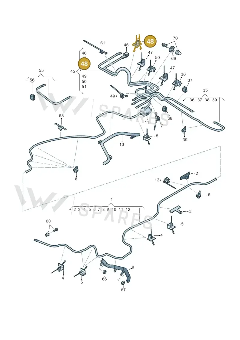 3D0971838F — Audi RS6 Avant (2019-) diagram 538972020, position 48