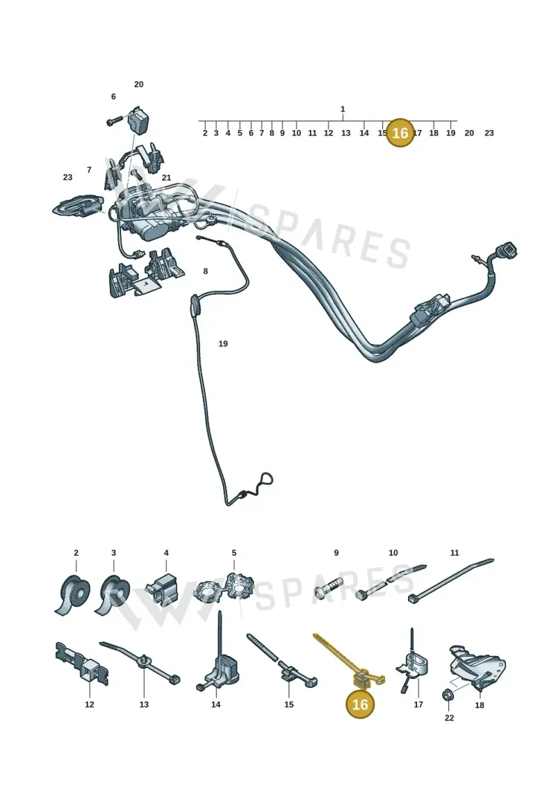 3D0971838M — Audi Q6 e-tron (2023-) diagram f5s970300, position 16