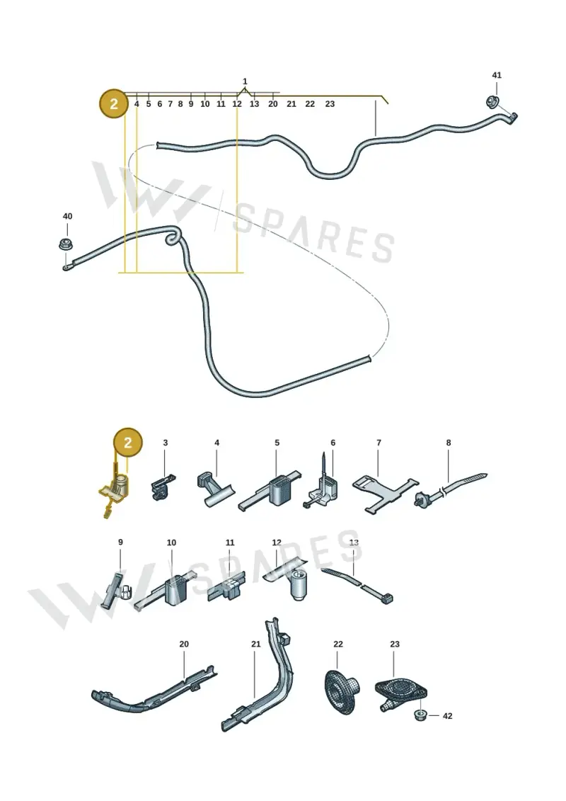 3D0971838 — Audi A5 Limo 2.0 (2024-) diagram 8wk972000, position 2