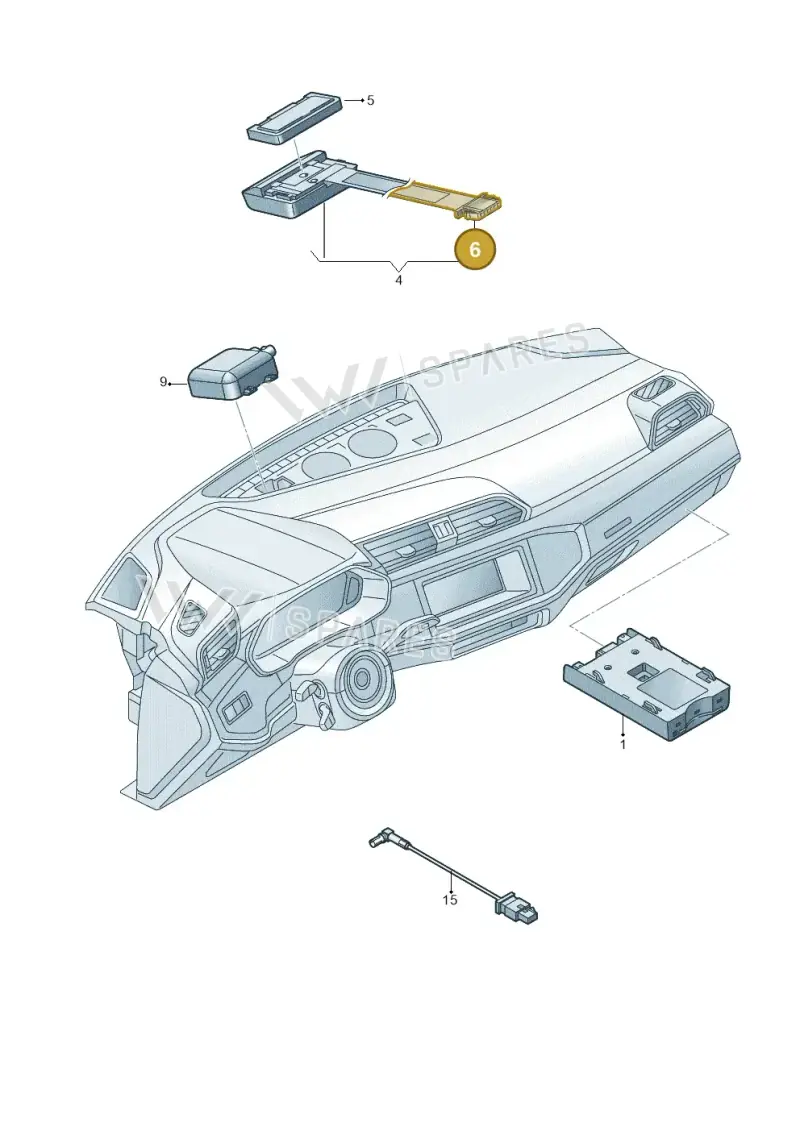 3D0972708 — Audi RSQ3 Sportback (2019-2024) diagram 597035570, position 6