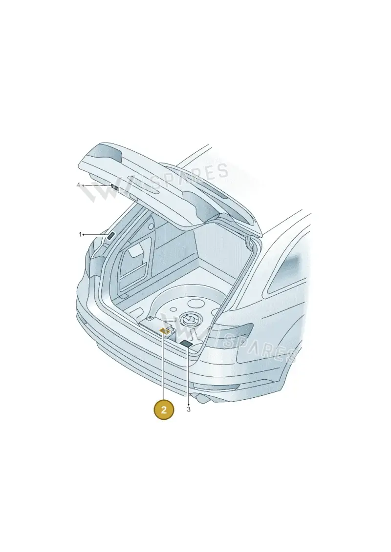 3Q0010006 — Audi A1 sportback 1.0 (2018-) diagram 597010300, position 2