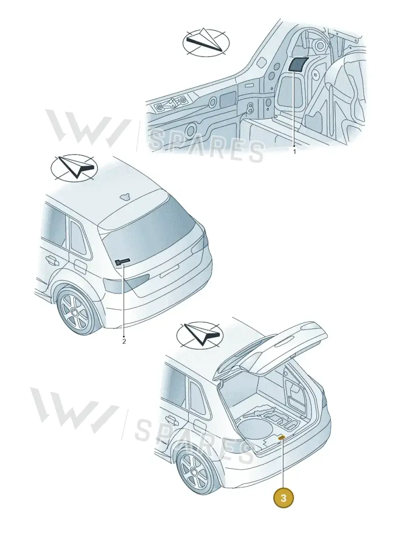 3Q0010006 — Audi RS3 Limousine (2017-2020) diagram 858010250, position 3