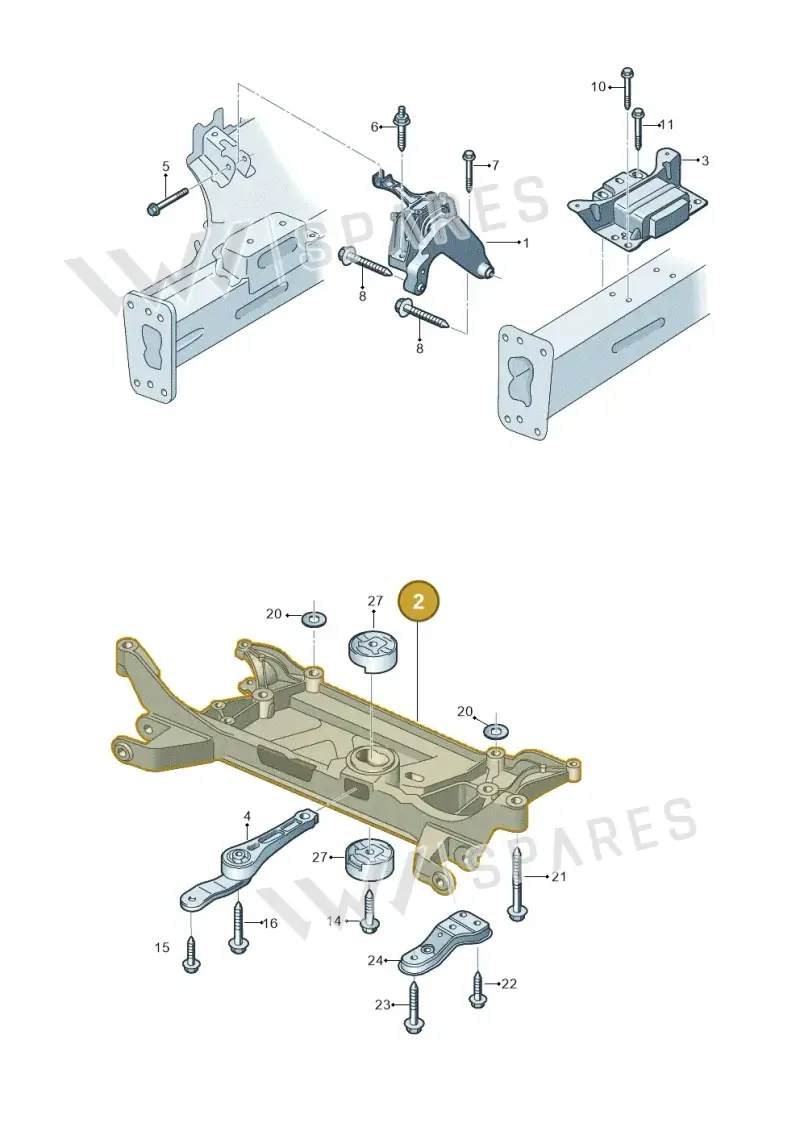 3Q0199315D — Audi RSQ3 Sportback (2019-2024) diagram 858199100, position 2