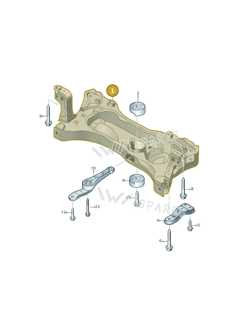 3Q0199315F — Audi Q3 quattro (2018-2019) diagram 746199100, position 1