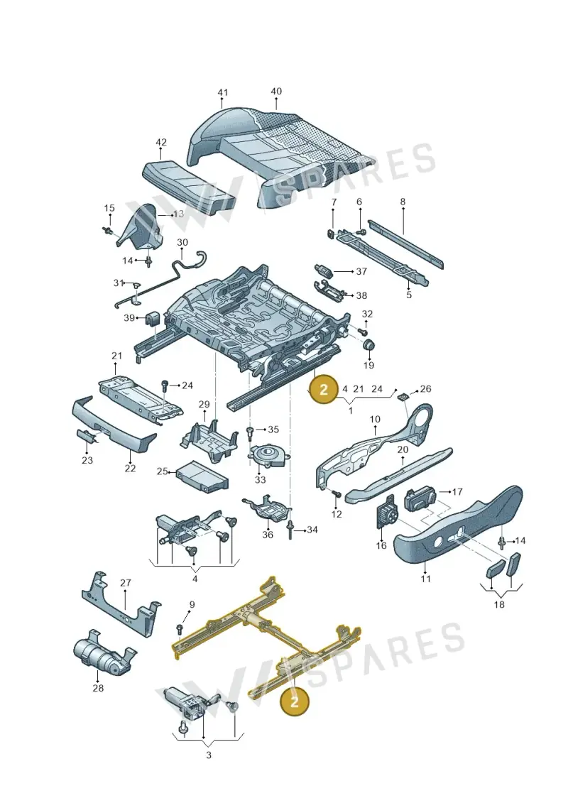 3Q0881184A — Audi RS6 Avant (2019-) diagram 435881100, position 2