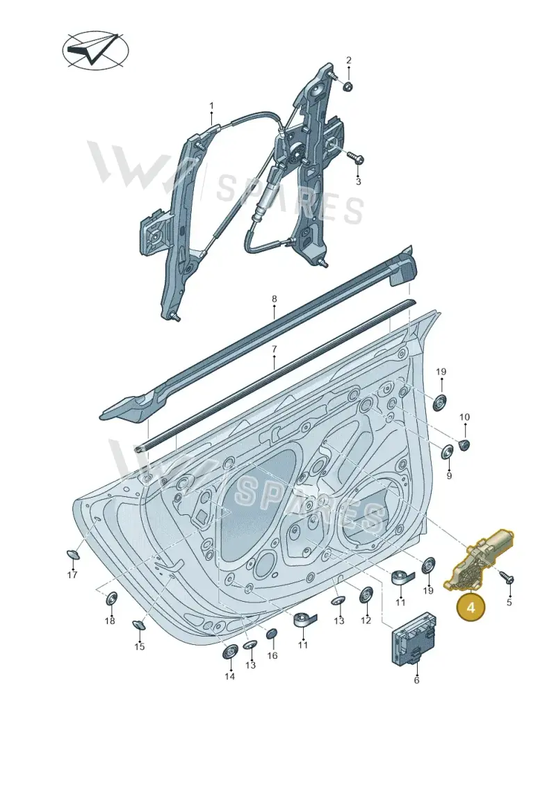 3QD959802D — Audi A7 (2021-) diagram 435839600, position 4