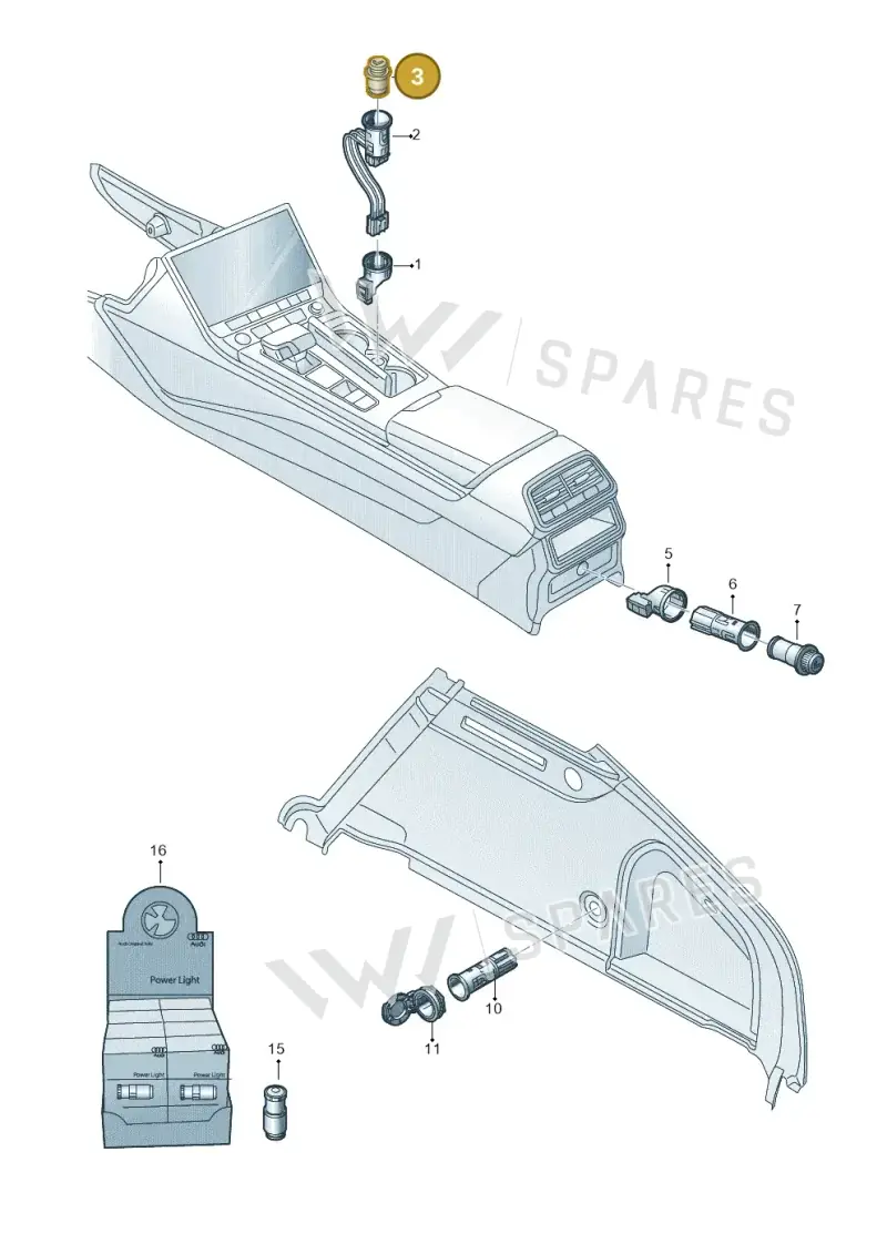3R0919311 — Audi RS6 Avant (2019-2025) diagram 435919900, position 3