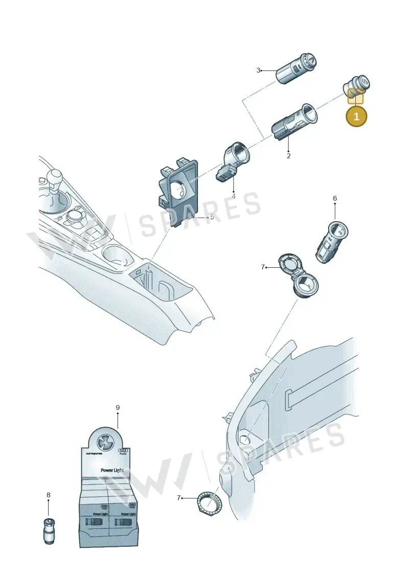 3R0919311 — Audi TT RS (2016-2023) diagram 850919900, position 1