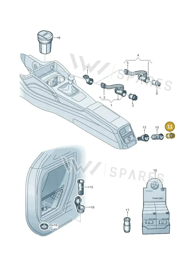 3R0919311 — Audi RS3 Limousine (2017-2020) diagram 890919900, position 11