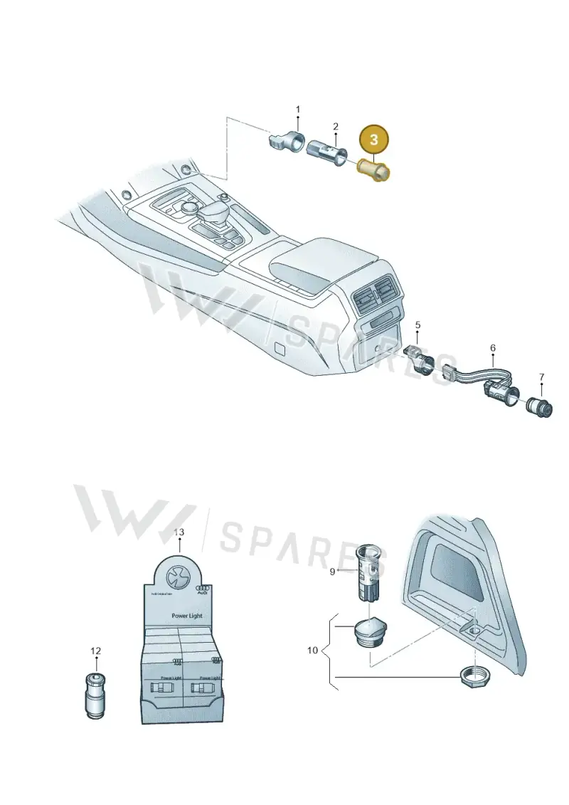3R0919311 — Audi Q5 (2016-2025) diagram 896919900, position 3