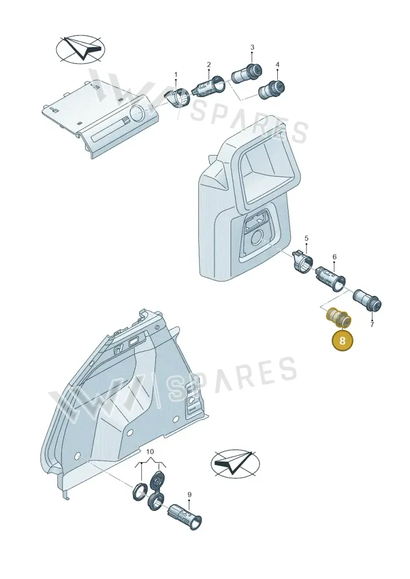 3R0919311 — Audi Q4 Sportback (2021-2025) diagram 89a919900, position 8