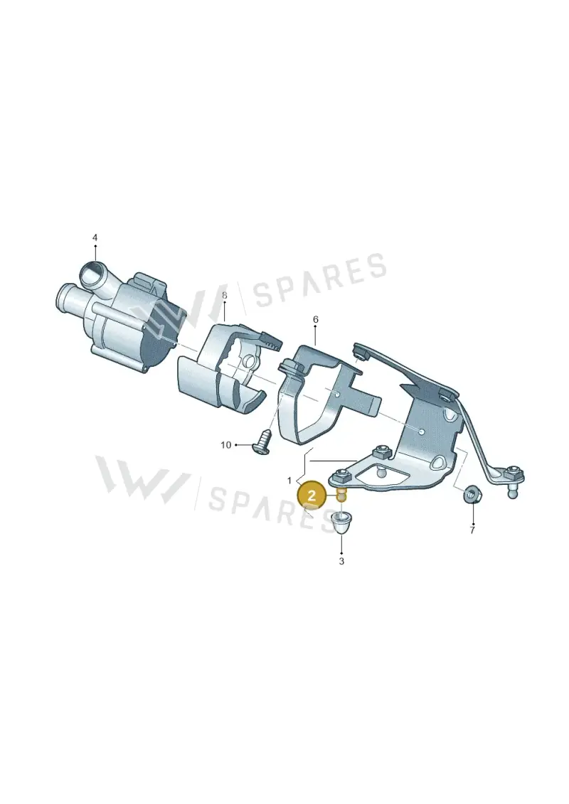 3W0805596 — Audi RS6 Avant (2013-2018) diagram 758820000, position 2