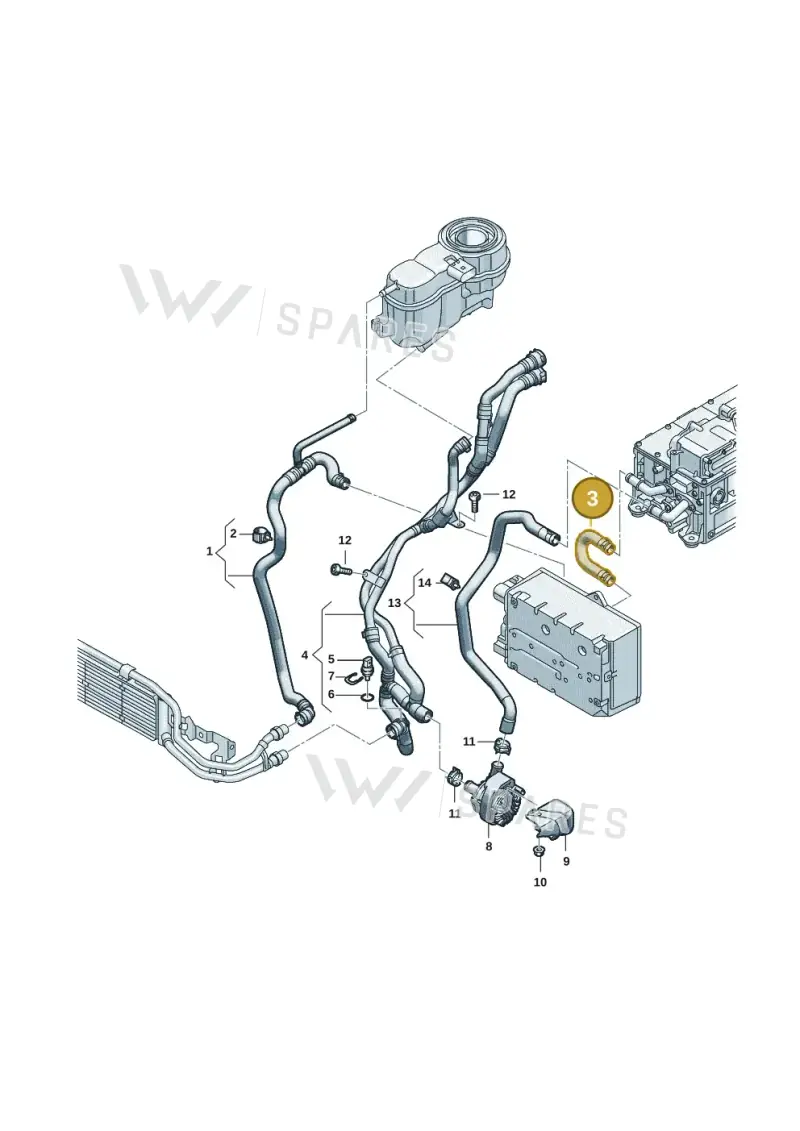 3WA121107B — Audi A3 Sportback (2019-2021) diagram 2ka121310, position 3