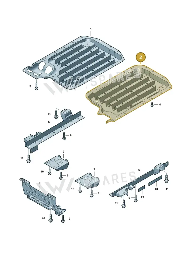 3WA802367 — Audi A3 Sportback (2019-2021) diagram 571915551, position 2