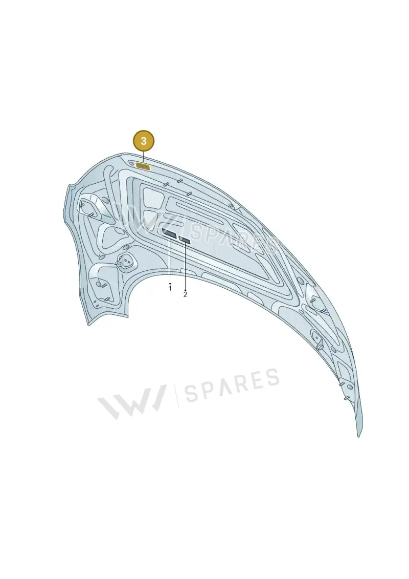 420010541F — Audi R8 Spyder (2015-2024) diagram 872010100, position 3