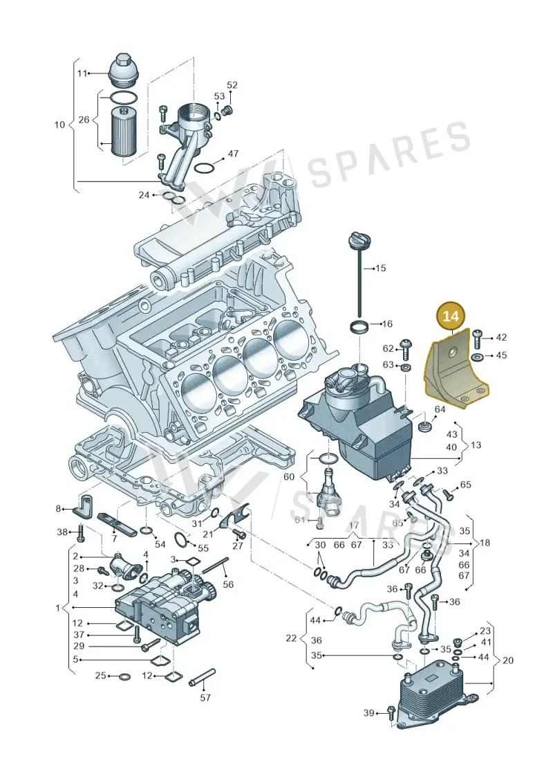 420115339J — Audi R8 qu. 5.2 (2012-2015) diagram 752115010, position 14