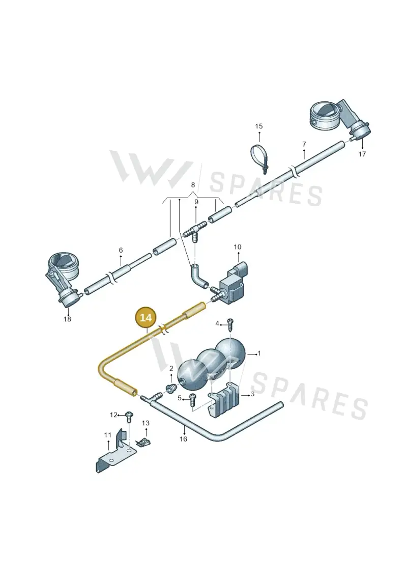 420131385Q — Audi R8 qu. 5.2 (2012-2015) diagram 618131800, position 14