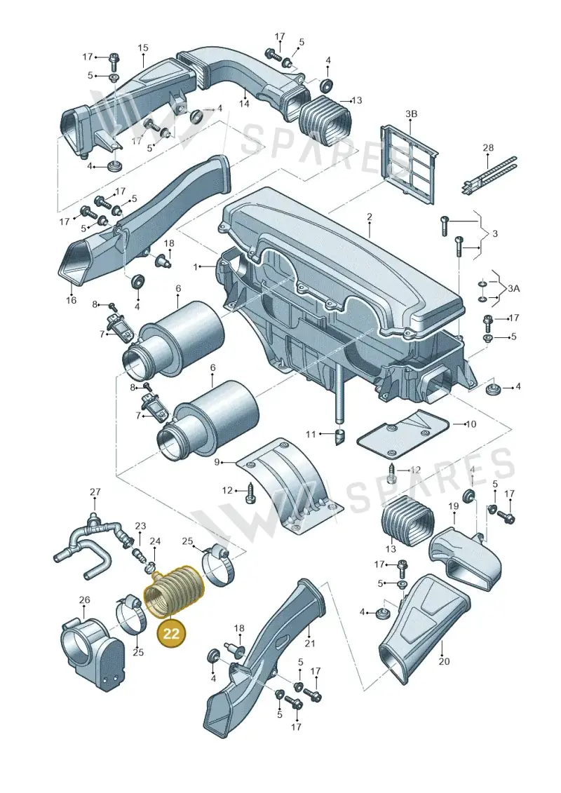 420133385J — Audi R8 qu. 5.2 (2012-2015) diagram 618133050, position 22