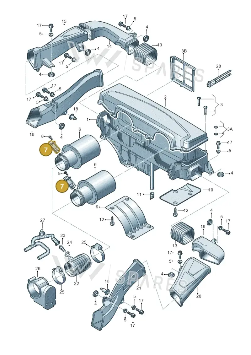 420133471 — Audi R8 qu. 5.2 (2012-2015) diagram 618133050, position 7