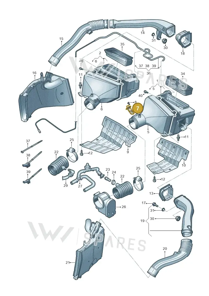 420133471 — Audi R8 Spyder (2015-2024) diagram 872133019, position 7
