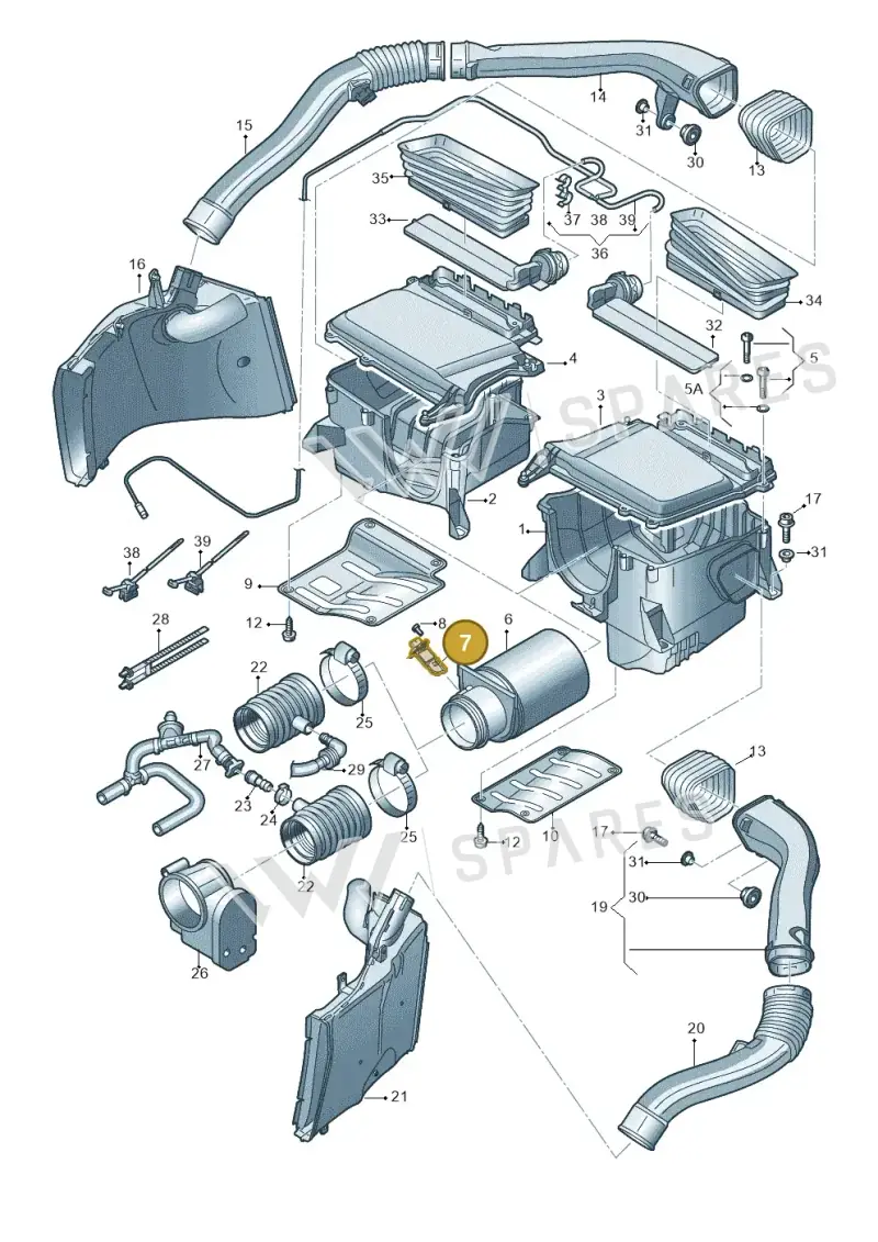 420133471 — Audi R8 Spyder (2015-2024) diagram 872133200, position 7