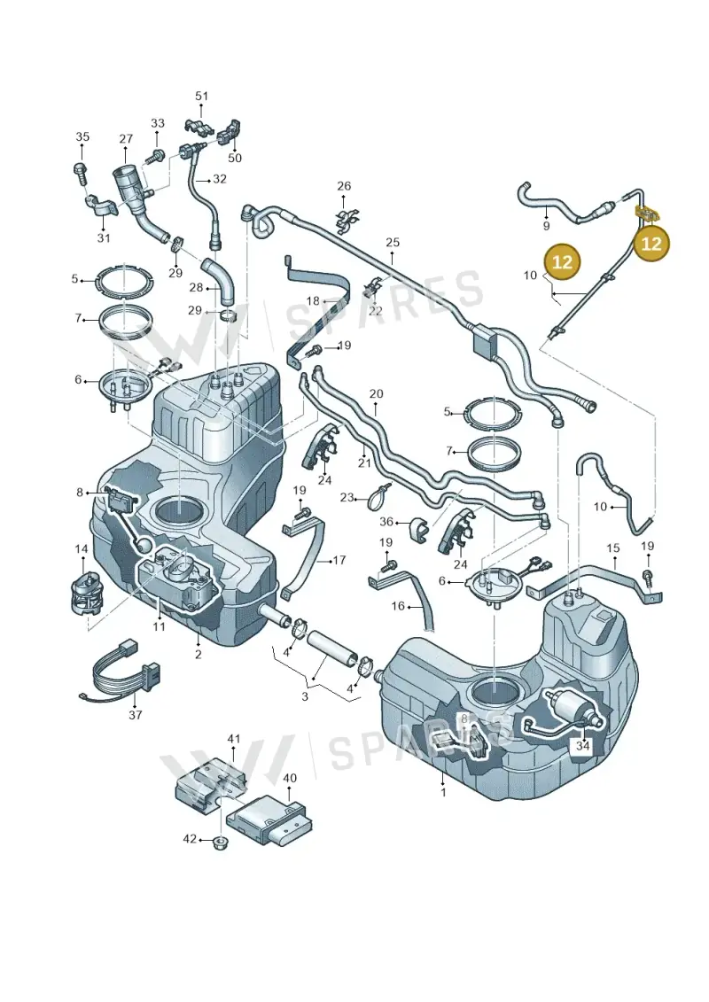 420201190A — Audi R8 Spyder (2015-2024) diagram 872201100, position 12