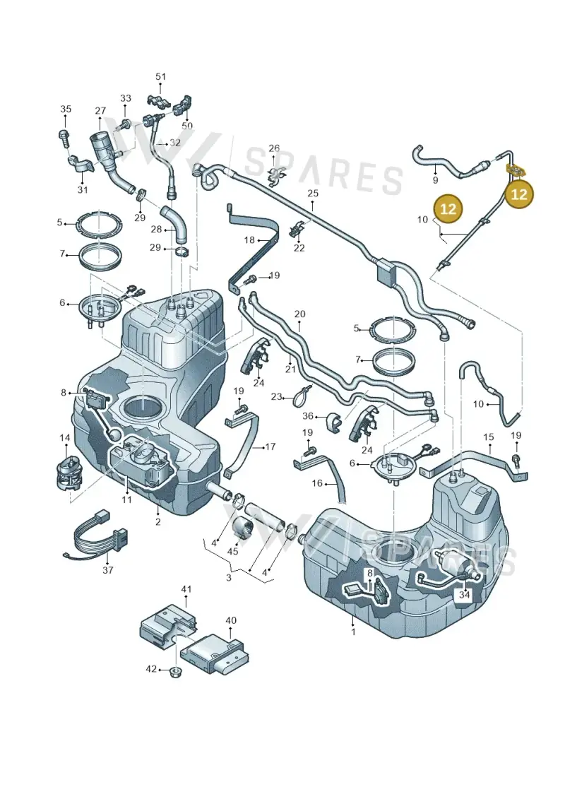 420201190A — Audi R8 Spyder (2015-2024) diagram 872201000, position 12
