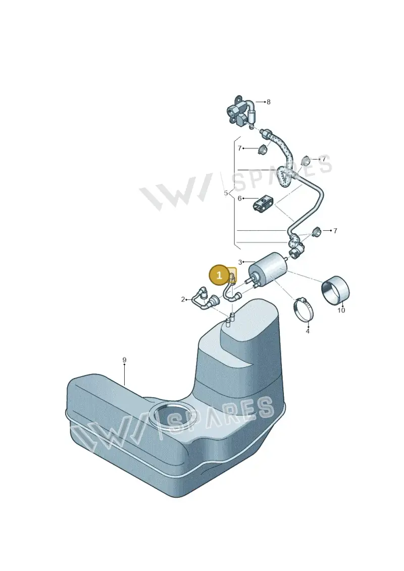 420201220B — Audi R8 qu. 5.2 (2012-2015) diagram 618201200, position 1