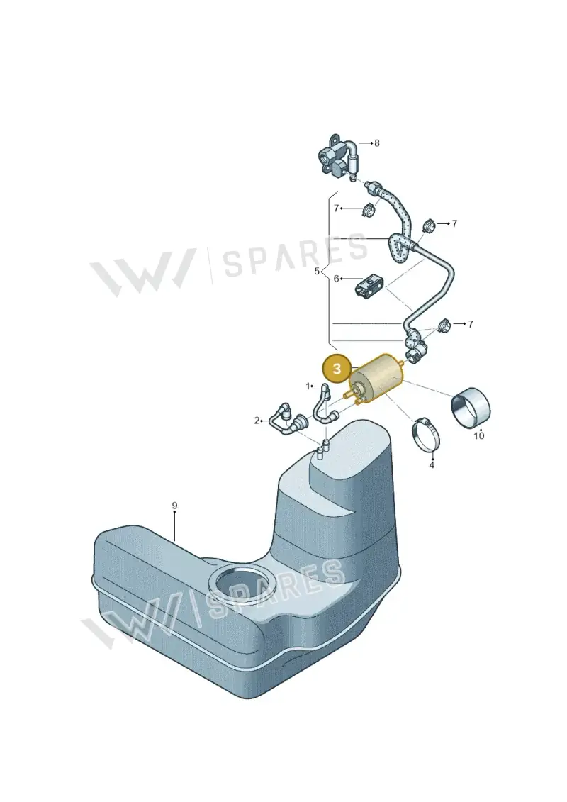 420201511 — Audi R8 qu. 5.2 (2012-2015) diagram 618201200, position 3