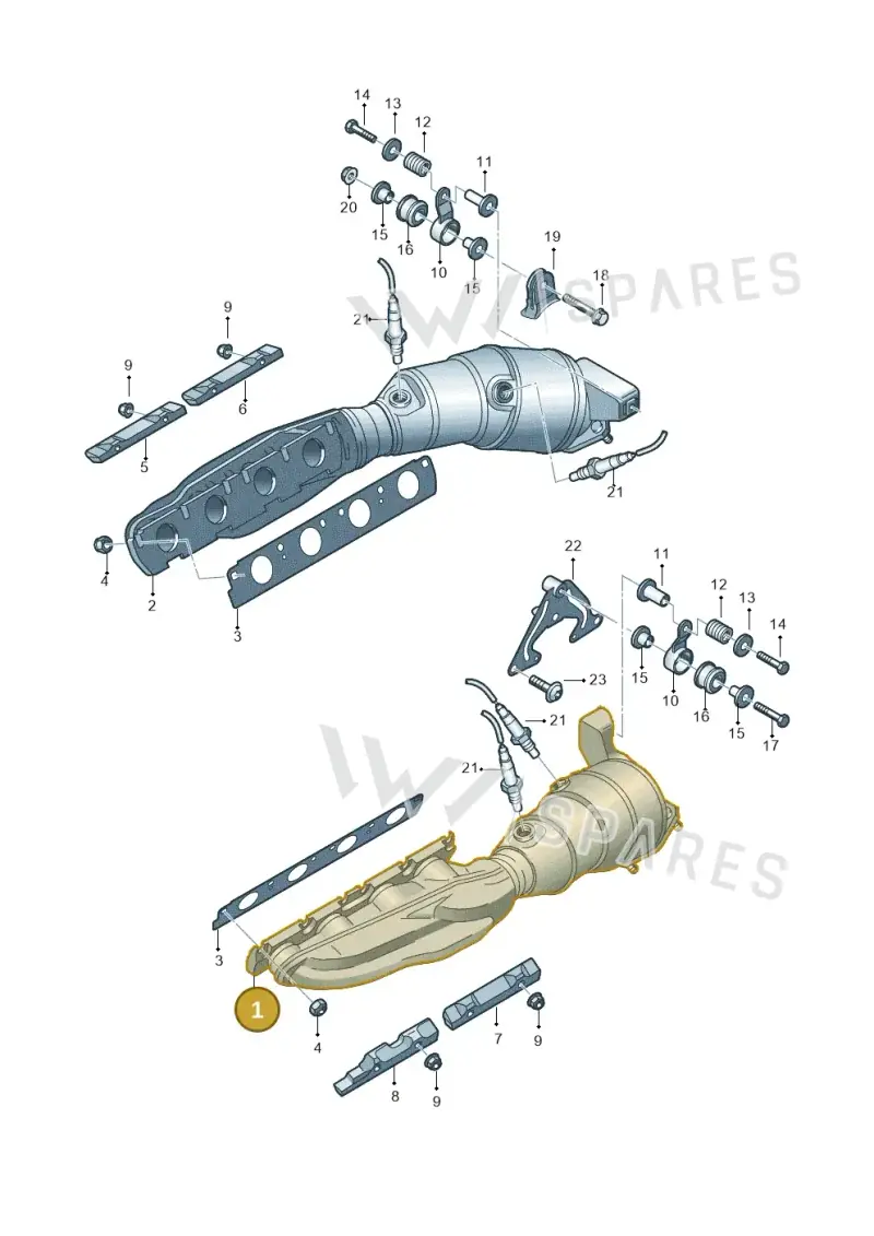 420251211TX — Audi R8 Spyder (2015-2024) diagram 872253400, position 1