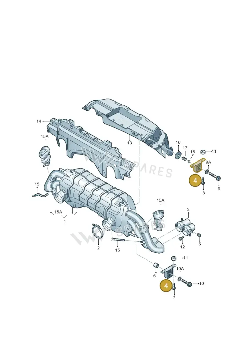 420251305 — Audi R8 Spyder (2015-2024) diagram 872253850, position 4