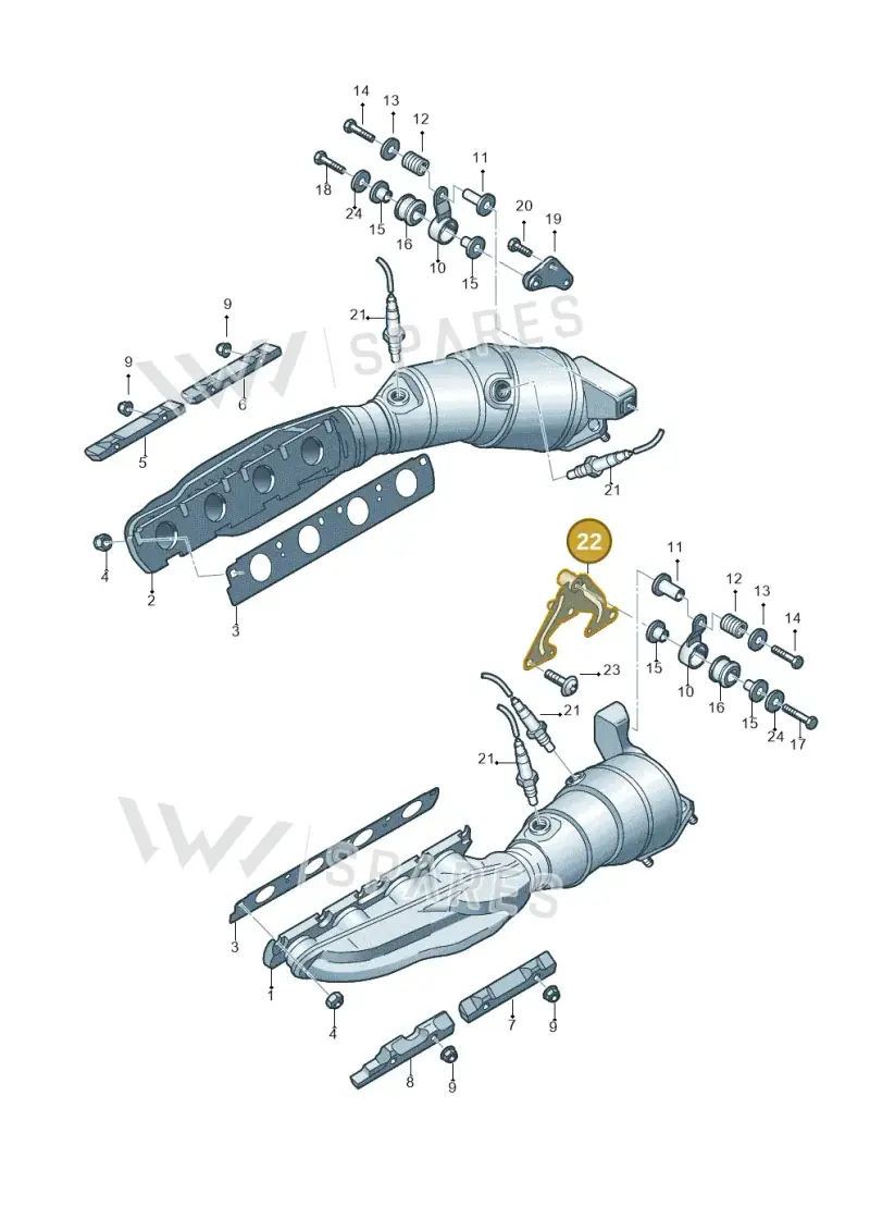 420251375A — Audi R8 qu. 5.2 (2012-2015) diagram 603253320, position 22
