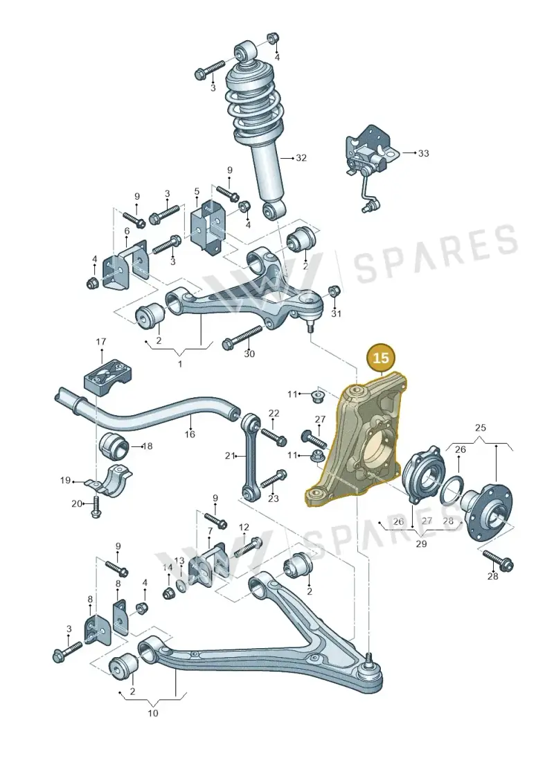 420407245F — Audi R8 qu. 5.2 (2012-2015) diagram 752407000, position 15