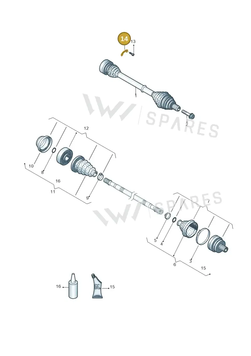420407357 — Audi R8 qu. 5.2 (2012-2015) diagram 618407300, position 14