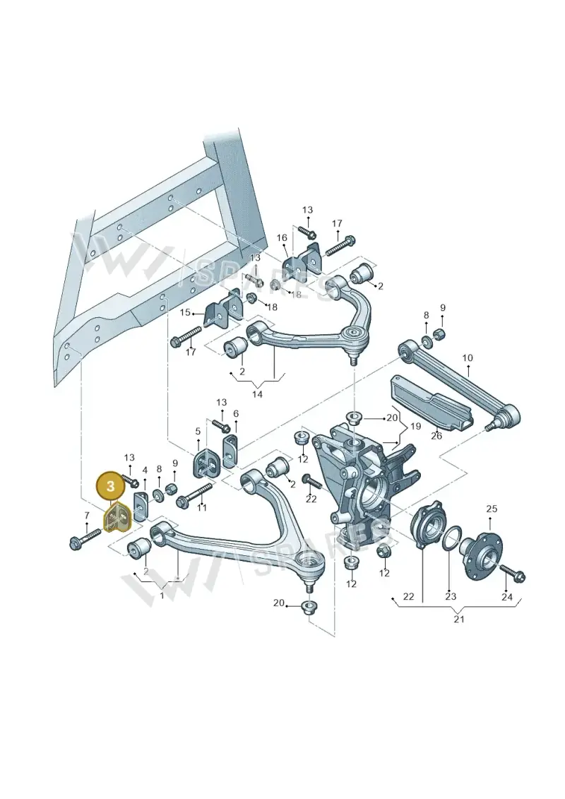 420501429E — Audi R8                08> (2007-) diagram 618505000, position 3