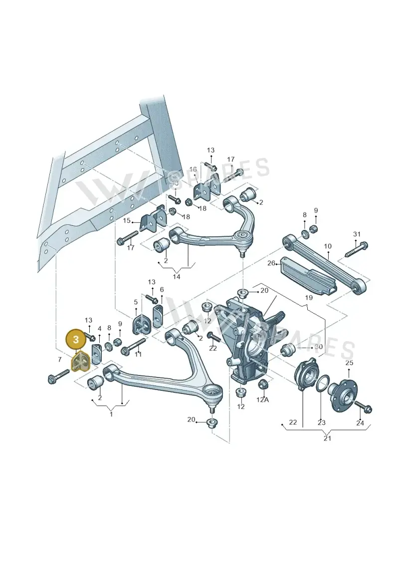 420501429E — Audi R8 qu. 5.2 (2012-2015) diagram 618505050, position 3