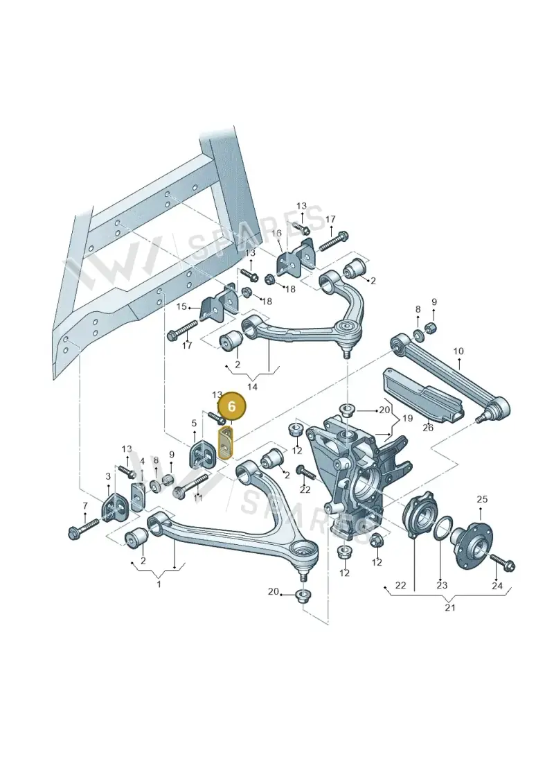 420501429K — Audi R8                08> (2007-) diagram 618505000, position 6