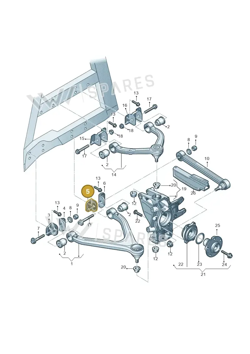 420501429L — Audi R8                08> (2007-) diagram 618505000, position 5