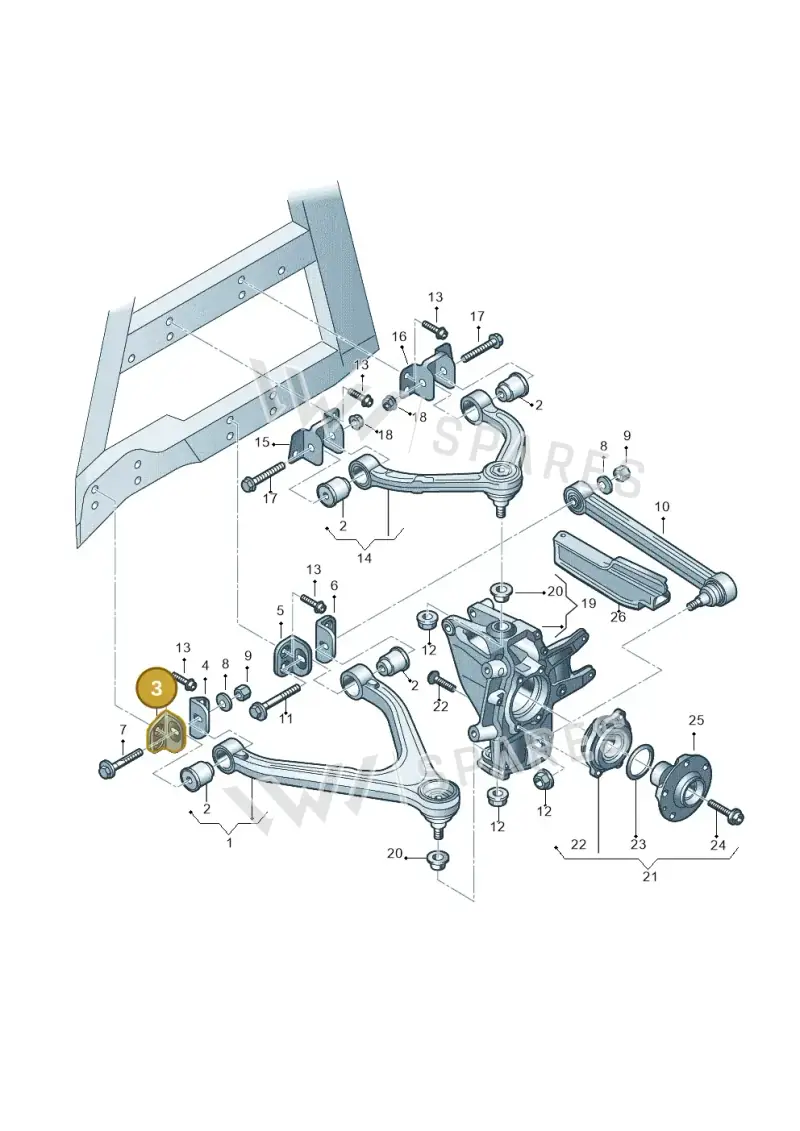 420501430E — Audi R8                08> (2007-) diagram 618505000, position 3