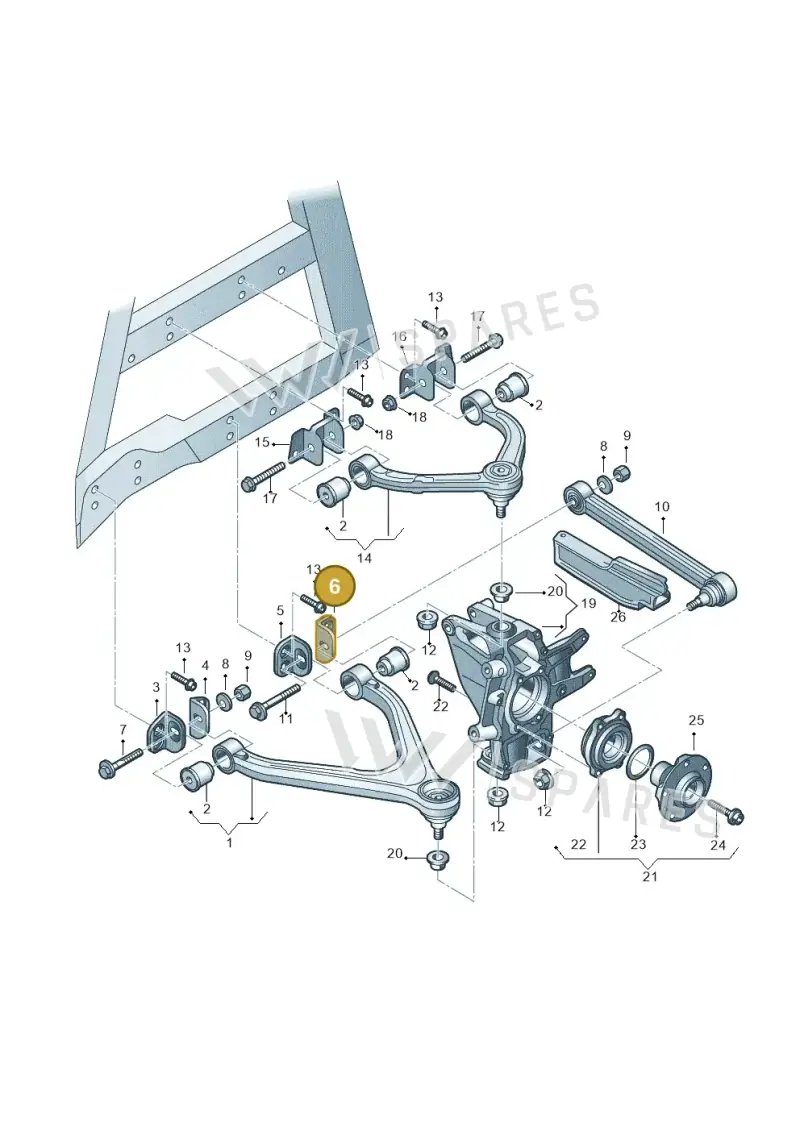 420501430K — Audi R8                08> (2007-) diagram 618505000, position 6