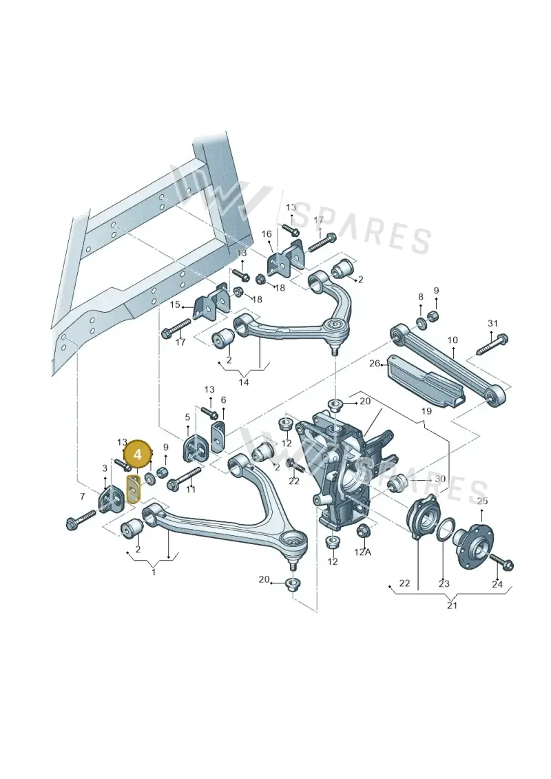 420501430M — Audi R8 qu. 5.2 (2012-2015) diagram 618505050, position 4