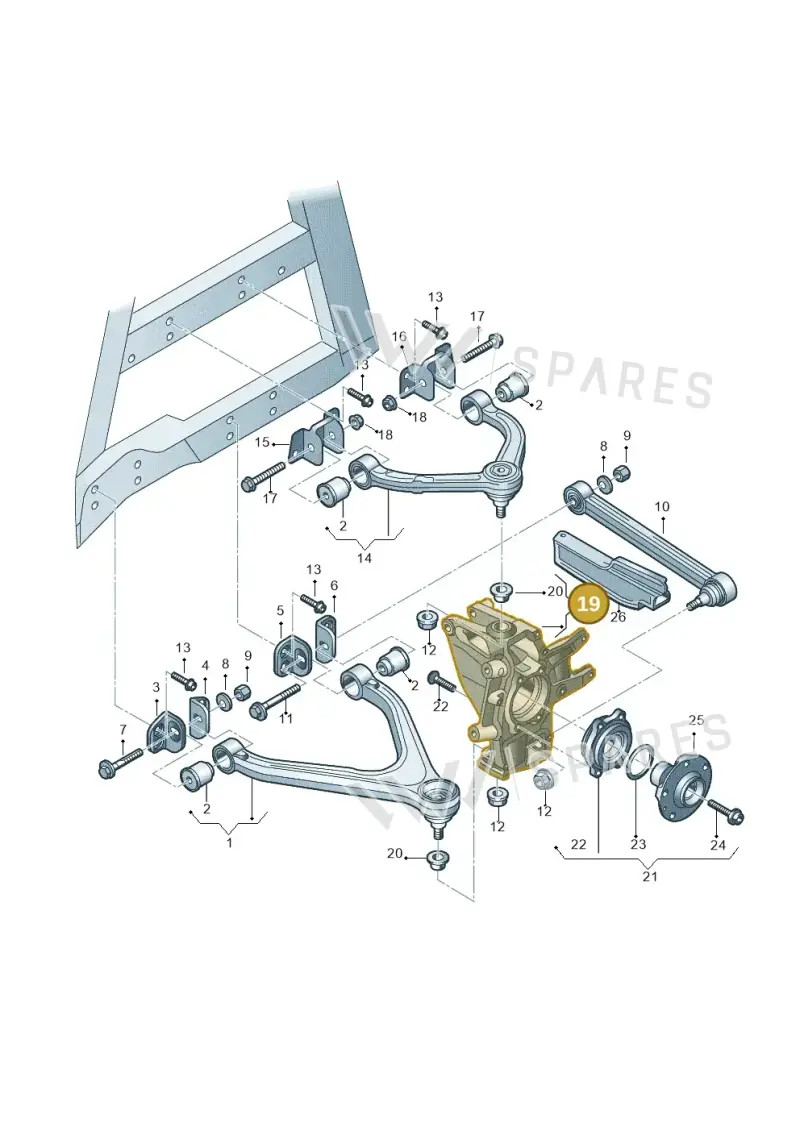 420505433F — Audi R8                08> (2007-) diagram 618505000, position 19