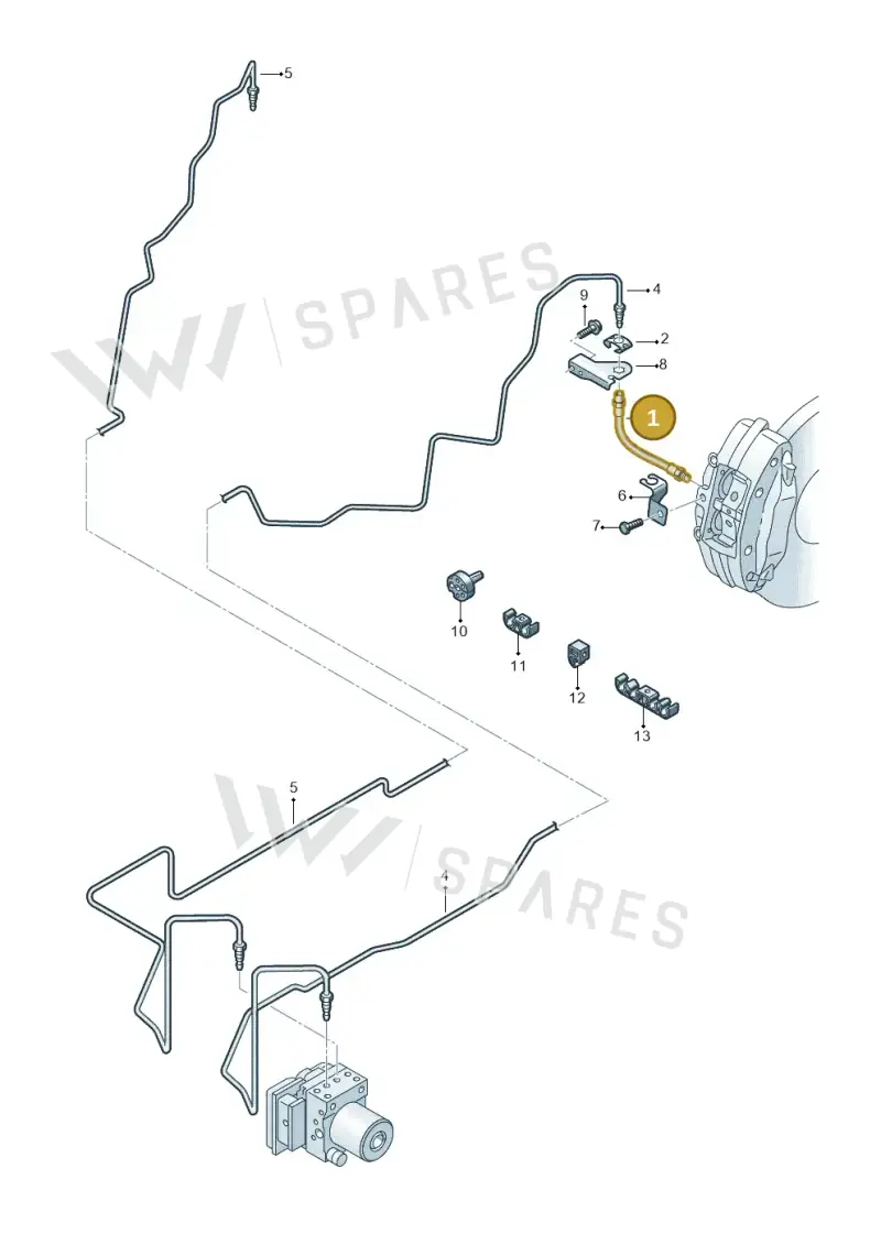 420611775A — Audi R8 qu. 5.2 (2012-2015) diagram 618611300, position 1