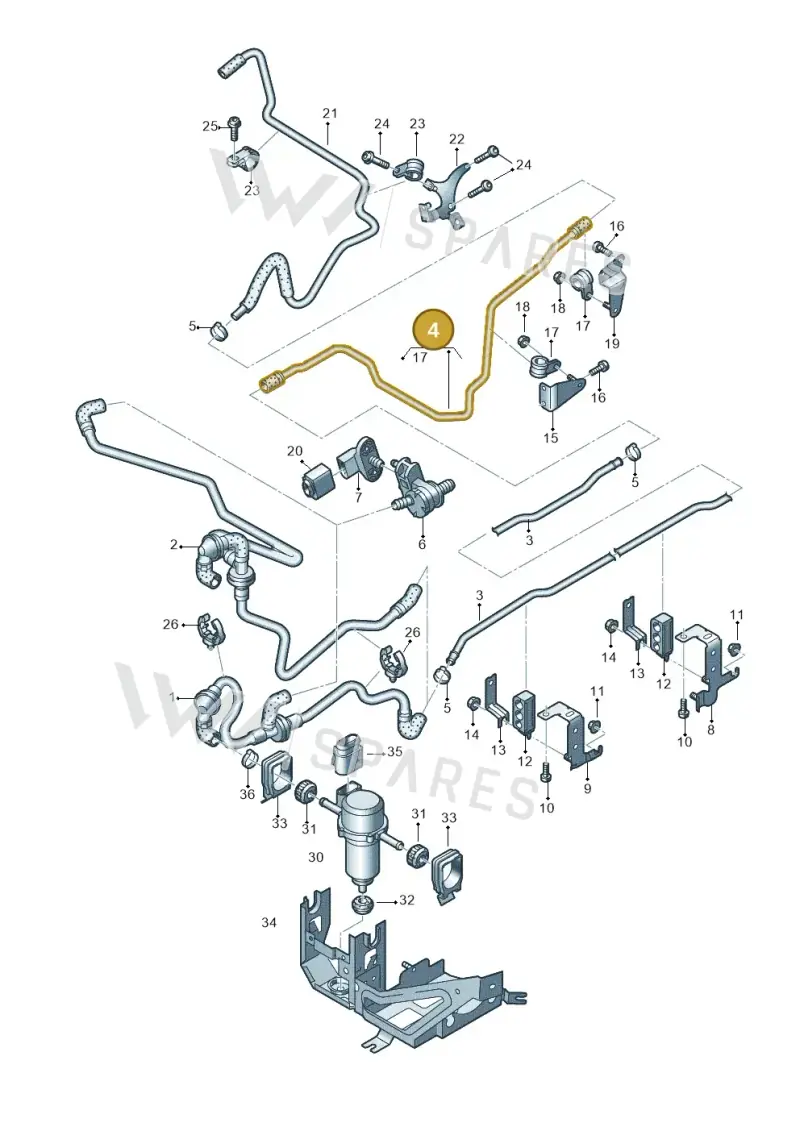 420611936G — Audi R8 qu. 5.2 (2012-2015) diagram 618611700, position 4